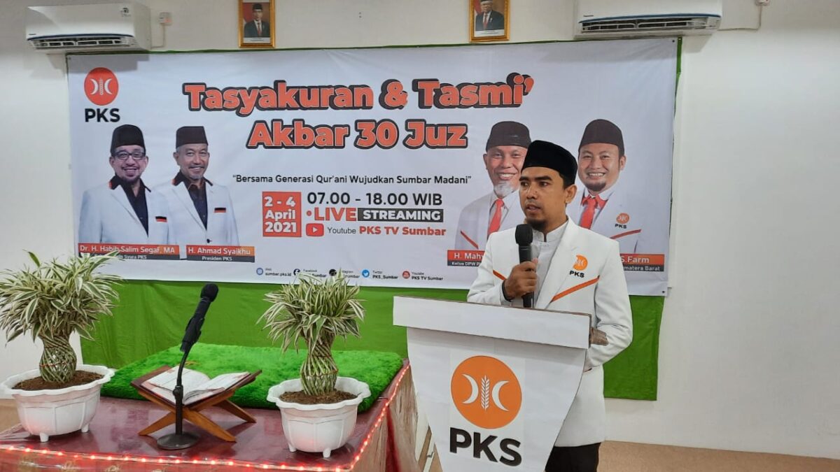 Tasmi’ 30 Juz; PKS Sumbar Siap Wujudkan Sumbar Madani