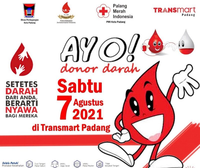 HUT Kota Padang ke 352 Tahun, Dinas Perdagangan Gelar Donor Darah