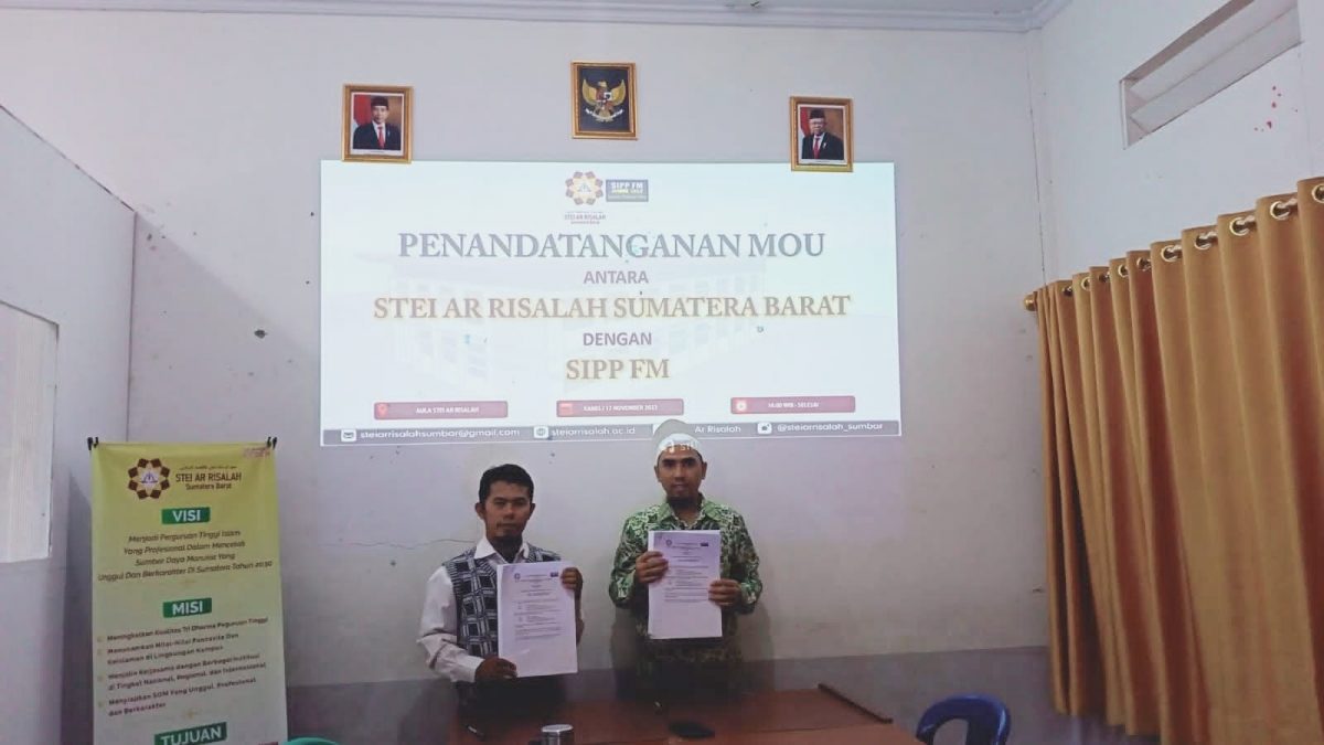 Jadi Mitra Kampus, Radio SIPP FM Teken MoU dengan STEI Ar Risalah Sumbar