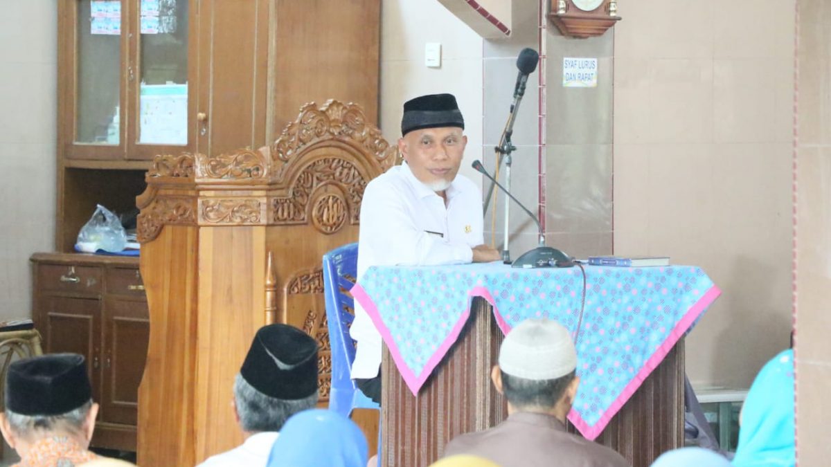 Beri Ceramah pada Pengajian Organisasi Muhammadiyah Lubeg, Buya Mahyeldi: Jangan Sampai Kita Terpecah Belah