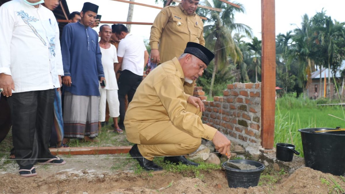 Peletakkan Batu Pertama, Gubernur Sumbar Hadir di Asrama Pesantren Al-Khalifah