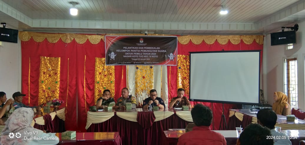 Pemerintah Nagari Koto Tuo Gelar Rapat Koordinasi Pengamanan Pemilu 2024