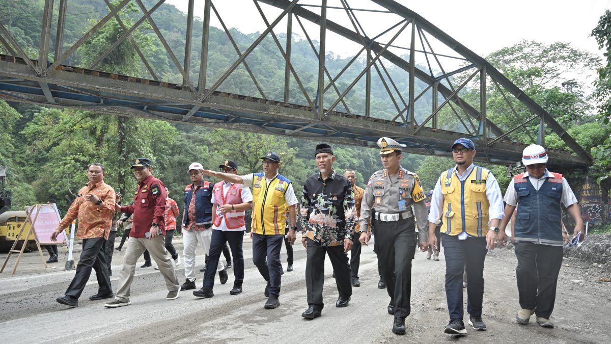 Mulai Dibuka untuk Umum 21 Juli, Gubernur Mahyeldi Pimpin Uji Coba Jalan Lembah Anai